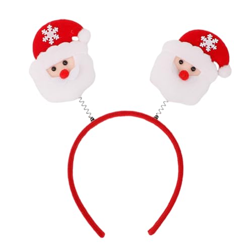 Qaonsciug Weihnachtsgeweih Elch Stirnbänder Kopfbedeckung Haar für Weihnachten Kopfschmuck Verkleidung Party Supplies von Qaonsciug