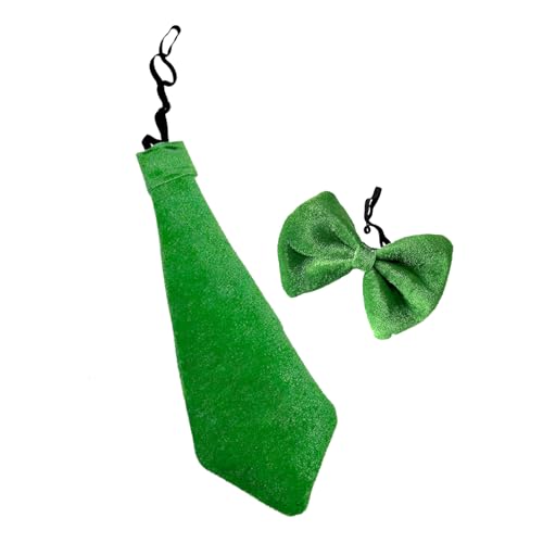 St. Patrick's Day Accessoires, Irische St. Patrick's Day Krawatte Grüne Lucky Shamrock Fliege St. Patricks Day Party Favor Paraden Cosplay Kostüm Zubehör von Qaziuy