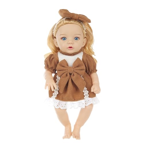 Realistische Vinyls Baby Blond Puppen 12 Zoll Mit Bowknot Kleid Für Kinder Spielen Realistische Babyneus Einzuschlafen Spielzeug Weiche Neugeborene Babypuppen Babykleidung Für Neugeborene Puppen Realistische Vinyls Baby Blond Puppen 12 Zoll Mit Bowknot Kleid Für Kinder Spielen Realistische Babyneus Einzuschlafen Spielzeug Weiche Neugeborene Babypuppen Babykleidung Für Neugeborene Puppen von Qcbuegof
