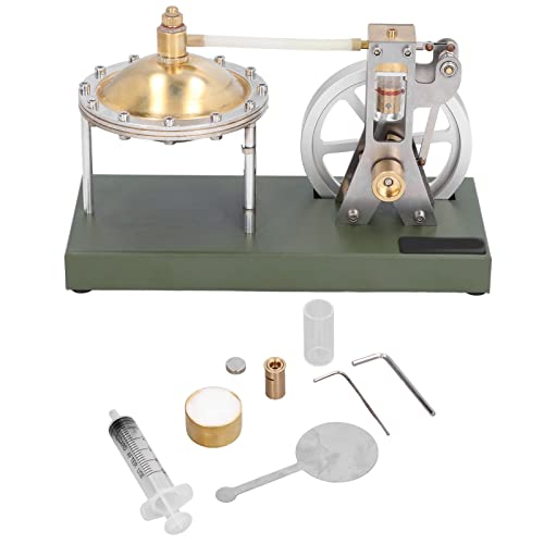 Dampfmaschinenmodell mit Schwungraddesign, Zwei Mini-Generatorladungen für Bildung und Dekoration von Qcwwy