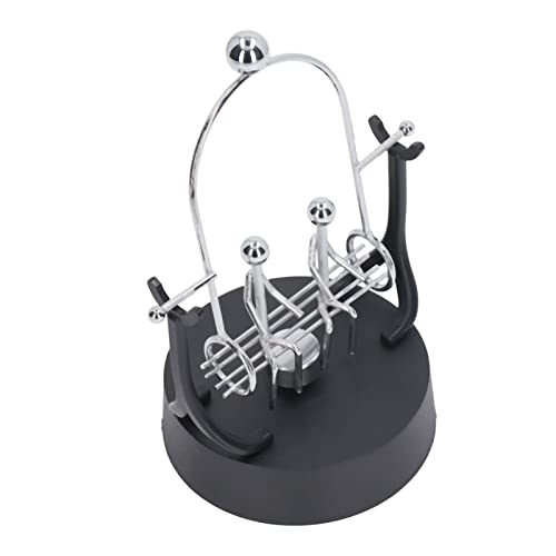 Perpetual Motion Machine Swing Eisenkunst-Galvanikmodell für Büroschreibtisch, Dekoratives Perpetuum Motion-Spielzeug für Geburtstagsgeschenke zu Hause, Schule, Büro von Qcwwy