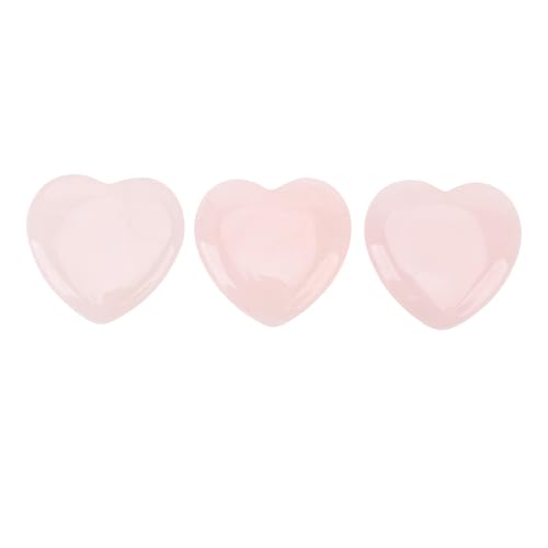 Qcwwy 3pcs Herzförmige Kristallsteine, Rosequarzkristalle Bulk Polierte Edelsteine Spiritueller Daumen Sorge Stein für Heimdekoration Festival für Frauen Mutter Anwesend Qcwwy 3pcs Herzförmige Kristallsteine, Rosequarzkristalle Bulk Polierte Edelsteine Spiritueller Daumen Sorge Stein für Heimdekoration Festival für Frauen Mutter Anwesend von Qcwwy