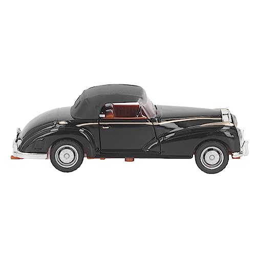 Qcwwy All-Terrain-Fahrzeuge, Spielzeug-Diecast-Oldtimer-Modell, Exquisiter Simulierter Heller Farbklang für Wohnzimmer, Zurückziehbarer Oldtimer (Black) von Qcwwy