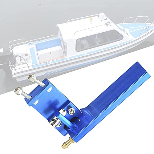 Qcwwy Bootszubehör Rc Ruder Aluminium für Rc Rennboot Modell Marine Boot Lenkung und Kühlung Design 2 Farben Rc Boot Zubehör (95mm) von Qcwwy