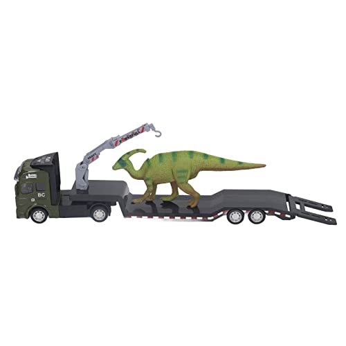 Qcwwy Engineering Vehicles 1:50 Legierung Sensorische Motorik Dinosaurier Transport Anhänger Für Zuhause Für Dinosaurier Transport Anhänger, (Parasaurolophus) von Qcwwy