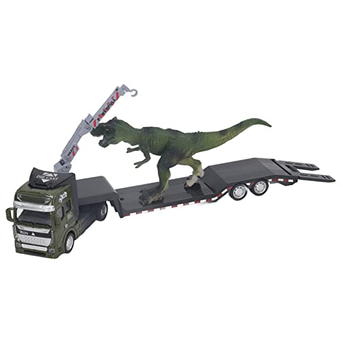 Qcwwy Engineering Vehicles 1:50 Legierung Sensorische Motorik Dinosaurier Transport Anhänger Für Zuhause Für Dinosaurier Transport Anhänger, (Tyrannosaurus) von Qcwwy