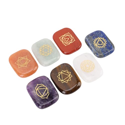 Qcwwy Gravaved Rune Set 7pcs Kristall Runenstein Set Gravierte Gold Runen -Symbole für Anfänger Yoga Meditation Andere Sammlerstücke Qcwwy Gravaved Rune Set 7pcs Kristall Runenstein Set Gravierte Gold Runen -Symbole für Anfänger Yoga Meditation Andere Sammlerstücke von Qcwwy