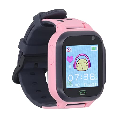 Qcwwy Smartwatch-Telefon, Musik-Player, Jungen-Mädchen-Smartwatch für Unterwegs (Rosa) von Qcwwy