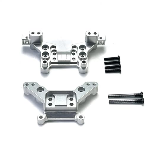 Für MJX 16207 16208 16209 16210 H16 Fernbedienung Auto Metall Vorne und Hinten Stoßdämpferhalterungen Zubehör (Farbe: Bianco) von Qemue