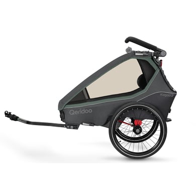 Qeridoo® Kinderfahrradanhänger Kidgoo2 Ivy Green Kollektion 2023 von Qeridoo