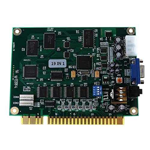 Qerwsdty 19 im 1 Multicade PCB Board Arcade Classic Spiel Board Vga Ausgang Arcade Spiel Board Horizontal Langlebig für Jamma Arcade von Qerwsdty