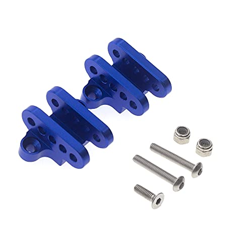 Qerwsdty 2 StüCke Metall Vorne Hinten Unteren StoßDäMpfer Halterung für 4WD RC Auto Aktualisierung Teile Blau von Qerwsdty