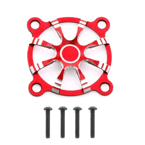 Qerwsdty 30x30mm Aluminiumlegierung Lüfterabdeckung für RC Motor ESC Elektrische Regellüfter Schutzabdeckung Rot von Qerwsdty