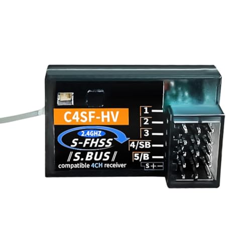 Qerwsdty C4SF HF Anti-Splash C4SF Empfänger 2,4 Hz SBUS 3PV 4PLS 4PV 4PX Wird Verwendet 2,4 Hz SBUS 3PV 4PLS 4PV 4PX Kompatibel mit 2,4G RX FUTABA Rc Fernsteuerung Auto Drift Komponenten von Qerwsdty