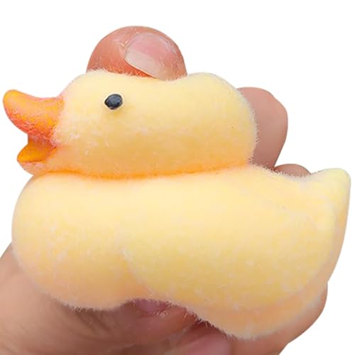 Qfdiwr 2stk Enten Squeeze Toy Süße Enten Quetsch spielzeuge, 6x6cm Anti Stress Spielzeug, Weich Enten Stressball Fidget Spielzeug, Sensorisches Spielzeug Squishy Süß Stressabbau Zappelspielzeug von Qfdiwr