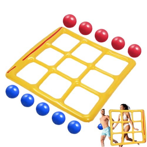 Qfdiwr Aufblasbare Poolspiele – Poolspielzeug – Schwimmer mit 10 Bällen für Familie, Garten, Outdoor, Reisen, Hinterhof Qfdiwr Aufblasbare Poolspiele – Poolspielzeug – Schwimmer mit 10 Bällen für Familie, Garten, Outdoor, Reisen, Hinterhof von Qfdiwr