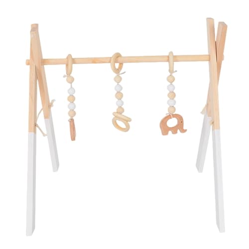 Qfdiwr Babybogen aus Holz, faltbar, 45 x 37,5 x 47,5 cm, faltbares Gymnastikspielzeug, Lernspielzeug für Kleinkinder, Gymnastik für Neugeborene, Übungszubehör für Neugeborene Qfdiwr Babybogen aus Holz, faltbar, 45 x 37,5 x 47,5 cm, faltbares Gymnastikspielzeug, Lernspielzeug für Kleinkinder, Gymnastik für Neugeborene, Übungszubehör für Neugeborene von Qfdiwr
