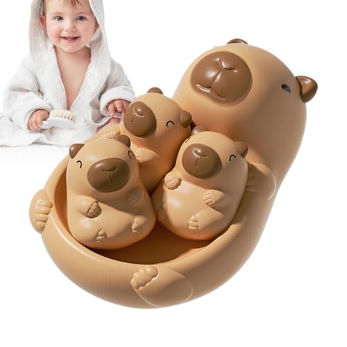 Qfdiwr Badespielzeug – Capybara Kuscheltier für Babys – sensorisches Lernspiel für und Mädchen Qfdiwr Badespielzeug – Capybara Kuscheltier für Babys – sensorisches Lernspiel für und Mädchen von Qfdiwr