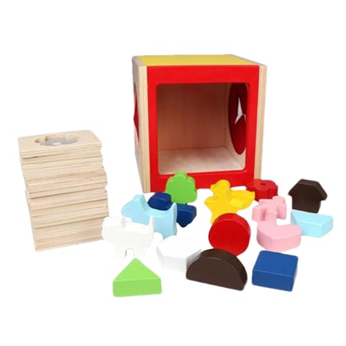 Qfdiwr Formensortierer Für Kleinkinder | Sensorisches Pädagogisches Holz Zuordnungsspiel Motorikspielzeug - Klassisches Lernspielzeug Feinmotorik Entwicklungspuzzle Für Kinder Qfdiwr Formensortierer Für Kleinkinder | Sensorisches Pädagogisches Holz Zuordnungsspiel Motorikspielzeug - Klassisches Lernspielzeug Feinmotorik Entwicklungspuzzle Für Kinder von Qfdiwr