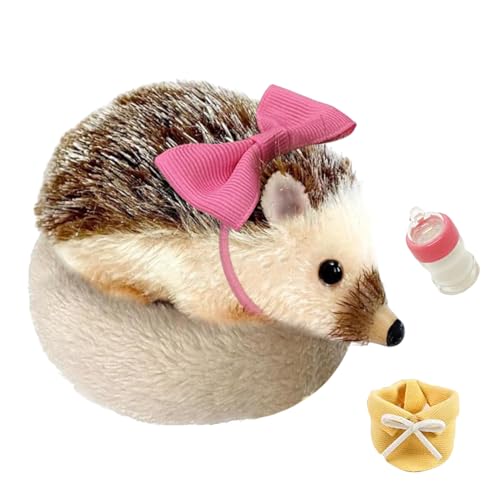 Qfdiwr Igel aus Silikon, Spielbegleiter Igel, 12 cm | weiches Plüschtier mit Schlafmatte, Deko für Schlafzimmer, Reise, kreatives Spiel Qfdiwr Igel aus Silikon, Spielbegleiter Igel, 12 cm | weiches Plüschtier mit Schlafmatte, Deko für Schlafzimmer, Reise, kreatives Spiel von Qfdiwr