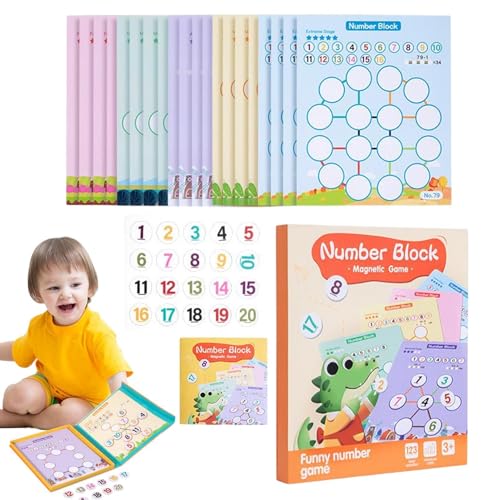 Qfdiwr Lernspielzeug in magnetischer Mathematik, mathematische Manipulationen, Manipulationen in pädagogischer Mathematik, Lernen von Spielzeug – Lernaktivitäten im Vorschulalter Qfdiwr Lernspielzeug in magnetischer Mathematik, mathematische Manipulationen, Manipulationen in pädagogischer Mathematik, Lernen von Spielzeug – Lernaktivitäten im Vorschulalter von Qfdiwr