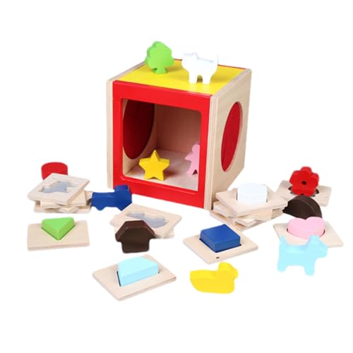 Qfdiwr Mädchen Sortierbox für Kinder, sensorische Box zum Sortieren der Formen aus Holz – Lernspielzeug Klassisches Puzzle für und Mädchen Qfdiwr Mädchen Sortierbox für Kinder, sensorische Box zum Sortieren der Formen aus Holz – Lernspielzeug Klassisches Puzzle für und Mädchen von Qfdiwr