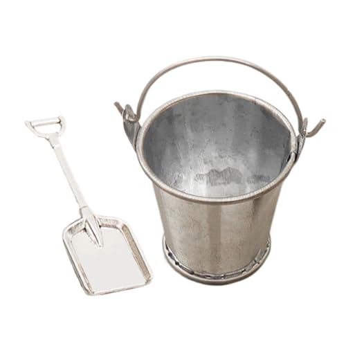 Qfdiwr Miniatur-Zubehör für Feengarten – 2 x Miniatur-Schaufeln für kreative Hobbys – realistischer Deko-Eimer für Büro, Schule und Innendekoration Qfdiwr Miniatur-Zubehör für Feengarten – 2 x Miniatur-Schaufeln für kreative Hobbys – realistischer Deko-Eimer für Büro, Schule und Innendekoration von Qfdiwr