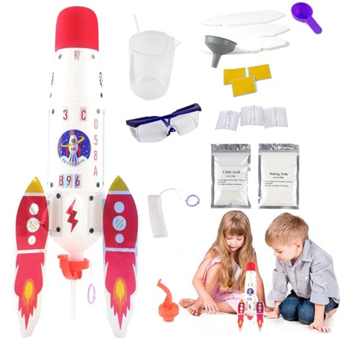 Qfdiwr Rocket Toy – Lernspielzeug Weltraumrakete – Wissenschaftliches STEM-Set, interaktives Lernen, Kindergarten, Motorik, feine Erkundung für und Mädchen Qfdiwr Rocket Toy – Lernspielzeug Weltraumrakete – Wissenschaftliches STEM-Set, interaktives Lernen, Kindergarten, Motorik, feine Erkundung für und Mädchen von Qfdiwr