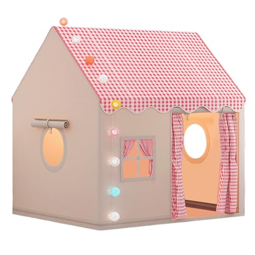 Qfdiwr Spielzelt für Kinder, 120 × 105 × 128 cm, für Kleinkinder, für drinnen und draußen, Polyestergewebe + Metallhalterung, Spielhaus für drinnen und draußen Qfdiwr Spielzelt für Kinder, 120 × 105 × 128 cm, für Kleinkinder, für drinnen und draußen, Polyestergewebe + Metallhalterung, Spielhaus für drinnen und draußen von Qfdiwr