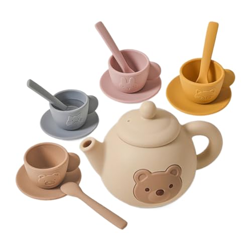 Qfdiwr Teeparty-Set, Kindertasse Set Für Kleinkinder Und Mädchen, Pädagogisches Lernspielzeug Rollenspiel Für Kinder Ab 3 Jahren Qfdiwr Teeparty-Set, Kindertasse Set Für Kleinkinder Und Mädchen, Pädagogisches Lernspielzeug Rollenspiel Für Kinder Ab 3 Jahren von Qfdiwr