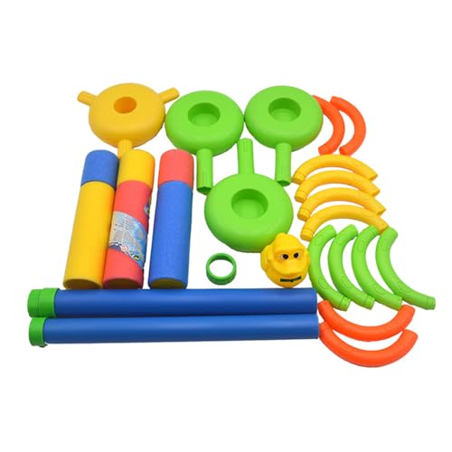 Qfdiwr Wasserpistole | Wasserschlachtspielzeug | Spiele im Freien mit Wurfring für Garten Rasen Party und Mädchen Qfdiwr Wasserpistole | Wasserschlachtspielzeug | Spiele im Freien mit Wurfring für Garten Rasen Party und Mädchen von Qfdiwr