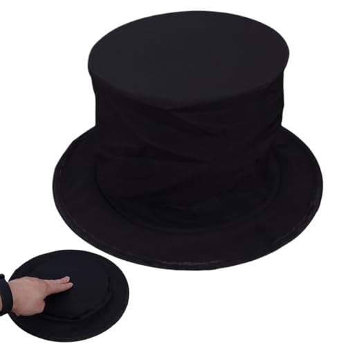 Qfdiwr Zauberhut Für Kinder, Magician Hat For Kids, Zauberer Frühlingshut, Zauberer Zylinder Kinder, Zylinderhut Schwarz, Zylinderhut Für Kinder Zauberer Magier Schwarz von Qfdiwr