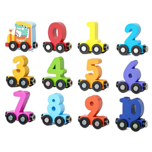 Qfdiwr Zug aus Holz, magnetisches Lernset für Kindergarten, Lernspiel der Zahlen und Farben, ab 1 Jahr, für Party oder Weihnachten Qfdiwr Zug aus Holz, magnetisches Lernset für Kindergarten, Lernspiel der Zahlen und Farben, ab 1 Jahr, für Party oder Weihnachten von Qfdiwr