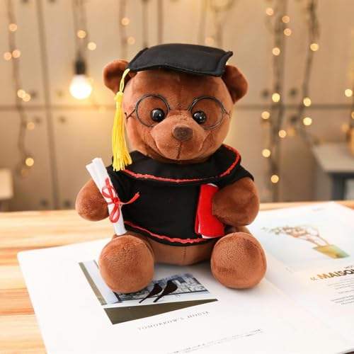 QhBdjx Bär Puppe, Teddybär Puppe, Plüsch Teddybär, Abschluss-Souvenir-Geschenk, Kinder Geburtstagsgeschenk, 23CM 3 von QhBdjx