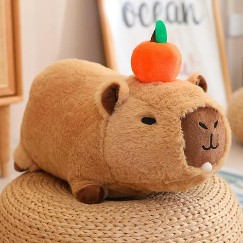 QhBdjx Capybara Plüschtier Capybara Frucht Flauschige Puppe Plüsch Anhänger lustige Kinder 20cm 3 von QhBdjx