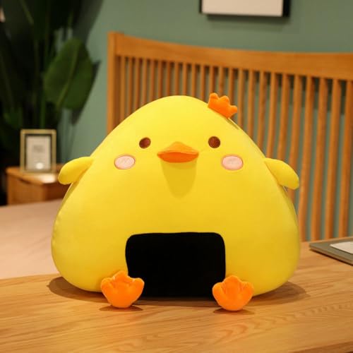 QhBdjx Cartoon Reis Ball Huhn Puppe Niedlich Kreatives Plüsch Spielzeug Weiches Kissen Mädchen Geburtstagsgeschenk 35cm 1 von QhBdjx