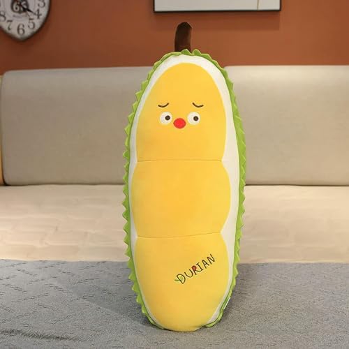 QhBdjx Durian Küken Plüschtier niedlich Obst Lange Kissen flauschig Cartoon Lebensmittel Plüsch Puppe Geschenk für Kinder Mädchen Geburtstag 100cm 1 von QhBdjx