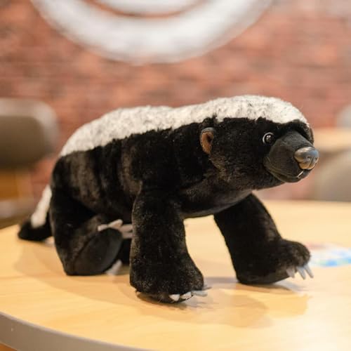 QhBdjx Honey Badger Plüschtier Niedliche Cartoon Puppe Honey Badger Plüsch Tier Kissen Geburtstagsgeschenk für Kinder 40cm 1 von QhBdjx