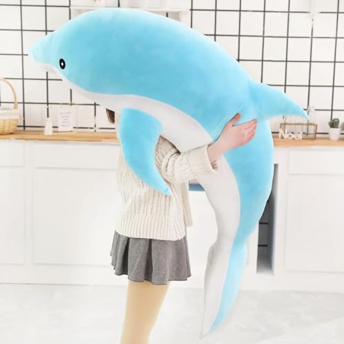 QhBdjx Kawaii Delphin Plüschtiere Kinder Plüsch Meerestier Puppe Weiches Kissen Niedliches Geschenk für Kinder Mädchen Geburtstag 30cm 3 von QhBdjx