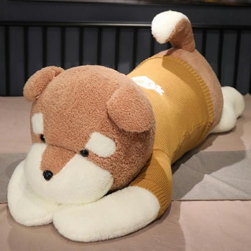 QhBdjx Kawaii Hund Plüschtier, süßes Tier Hund weiches Kissen Mädchen Geburtstagsgeschenk 110cm 2 von QhBdjx