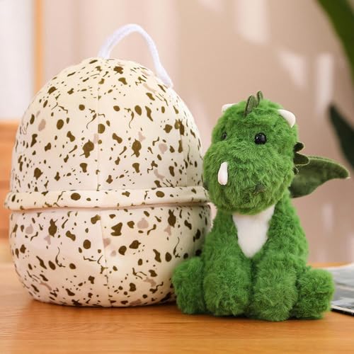 QhBdjx Kreative Dinosaurier-Eier, süße Drachen-Plüschtiere, Geburtstagsgeschenke für Kinder, 39cm 1 von QhBdjx