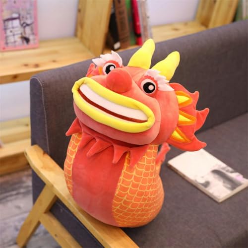 QhBdjx Kreativer Drache Plüschtiere Jahr des Drachen Maskottchen Puppe Kissen Geschenke für Kinder Geburtstagsgeschenke 35cm 2 von QhBdjx