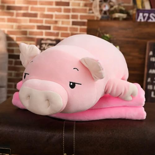 QhBdjx Niedliche Flauschige Schwein Plüsch Puppe Plüsch Schweinchen Spielzeug Tier Weich Plüsch Kissen Decke Kinder Geschenk Geburtstag 75cm 1 von QhBdjx