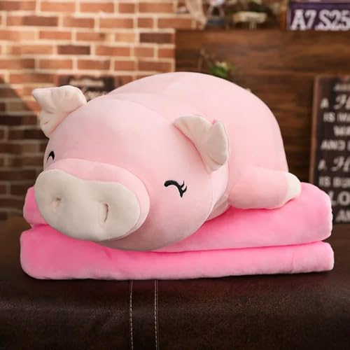 QhBdjx Niedliche Flauschige Schwein Plüsch Puppe Plüsch Schweinchen Spielzeug Tier Weich Plüsch Kissen Decke Kinder Geschenk Geburtstag 75cm 2 von QhBdjx