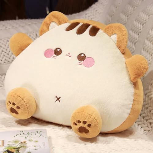 QhBdjx Niedliche Keks Katze Tier Kissen Weicher Plüsch Toast Brot Nickerchen Kissen Spielzeug Plüsch Katze Home Decor Plüsch Geburtstag Geschenk Puppe 20CM 2 von QhBdjx