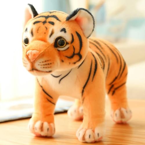 QhBdjx Niedliche Tiger Puppe Plüschtier Tiger Kinder Geschenk Junge Schlafkissen Puppe Geburtstag 29cm 3 von QhBdjx