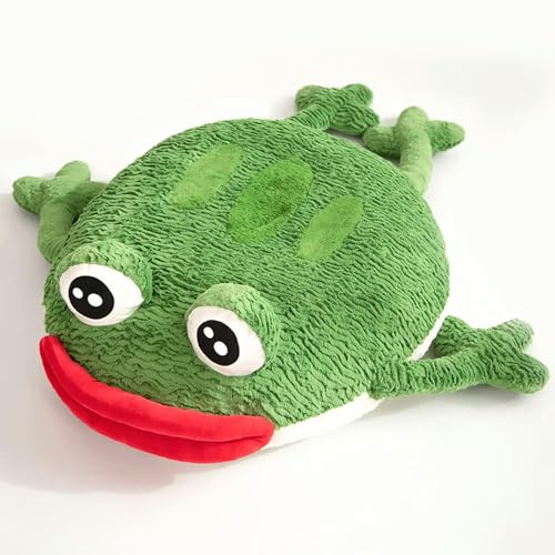 QhBdjx Niedlicher Frosch Plüschtier Tier Kawaii Hut Puppe Umarmung Kissen Kinder Junge Geburtstagsgeschenk 120cm 1 von QhBdjx