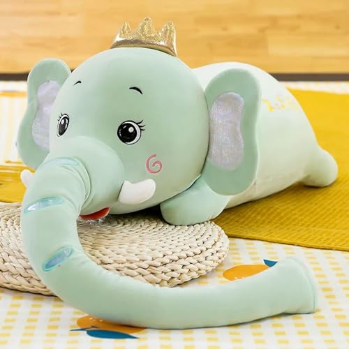 QhBdjx Niedliches Plüschtier Elefant Plüschtier Große Größe Cartoon Elefant Kissen Puppe Geburtstagsgeschenk für Kinder Mädchen 95cm 1 von QhBdjx