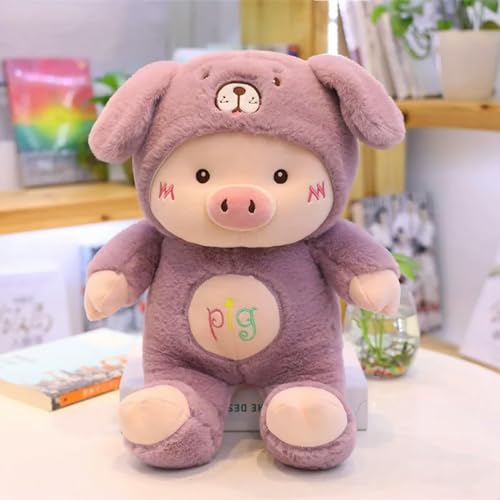 QhBdjx Niedliches kleines Schwein Plüschtier kreative Katze Bär Hund Puppe Plüschtier Kinder Kawaii Geschenk Geburtstag 30cm 3 von QhBdjx