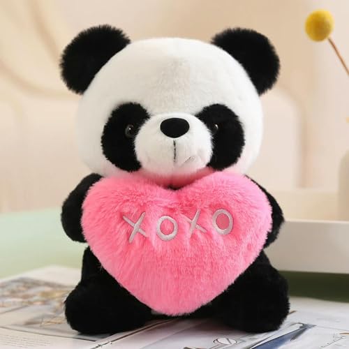 QhBdjx Niedliches perfektes Valentinstagsgeschenk Panda Plüschtier Kawaii Bär Plüsch Puppe Freundin Kinder Geburtstagsgeschenk 25cm 3 von QhBdjx